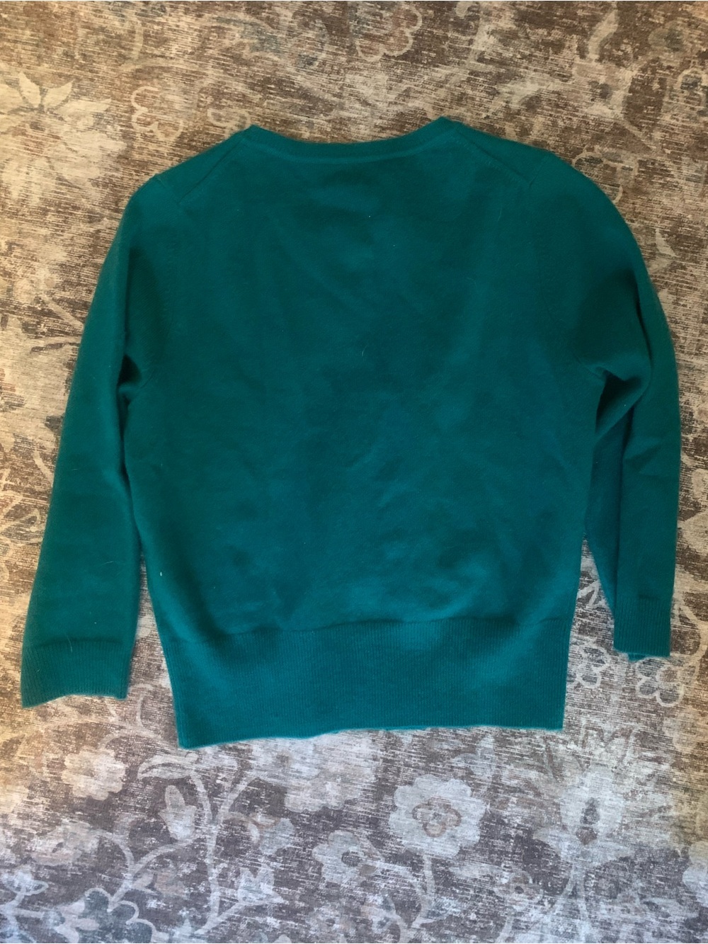 Pure Collection Teal Button-Front Cardigan - Picture 2 of 4